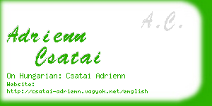 adrienn csatai business card